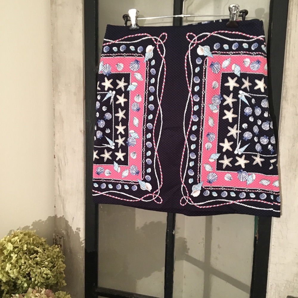 ⬇️Talbots Nautical Seashell Skirt